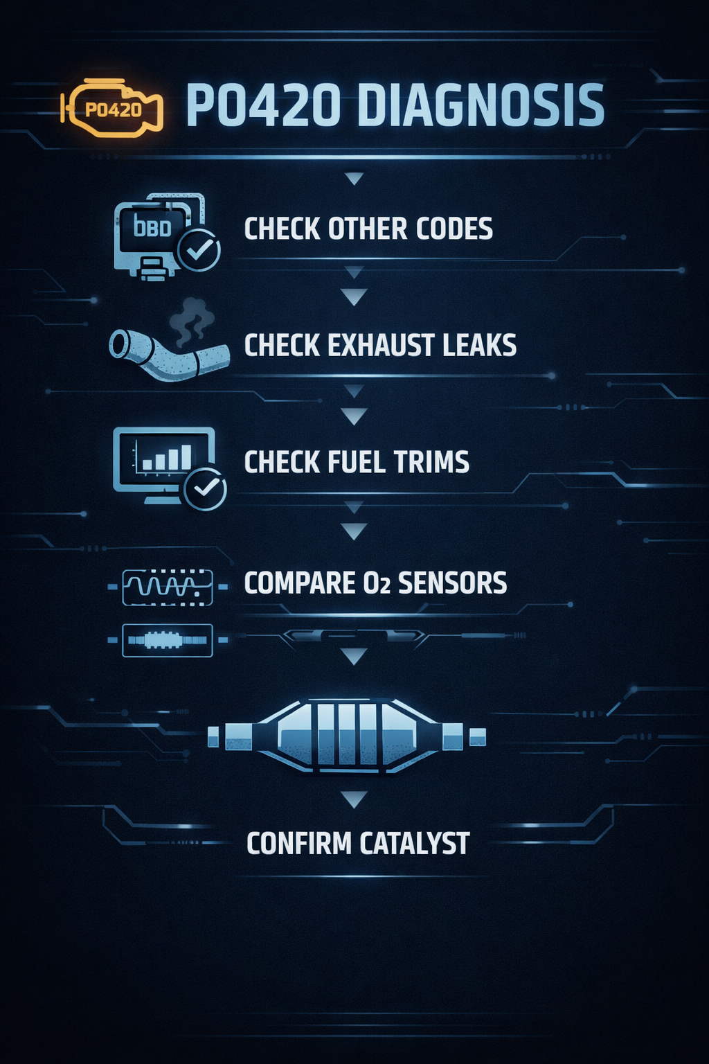 P0420 Code Causes & Fixes (DIY Tests That Save Money) - WrenchWizardAI